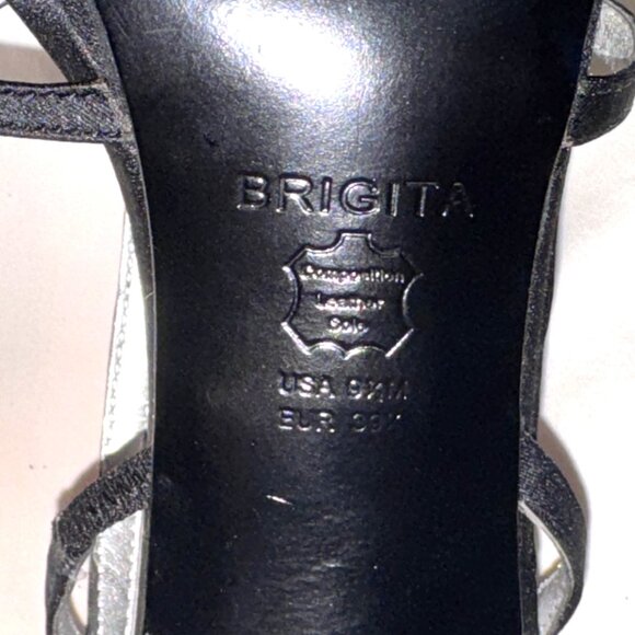 Touch of Nina Heels Strappy Black Rhinestone 9 1/2 M NEW WITHOUT BOX - Picture 6 of 8